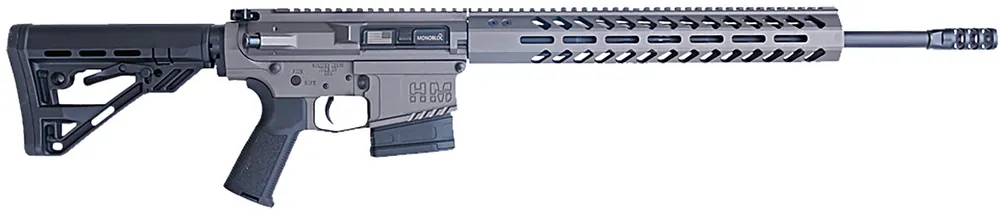 HM Defense Avenger 6.5 Creedmoor Rifle 10+1 20" Black Cerakote Match Grade Barrel, Tungsten Gray Cerakote 14" Picatinny Rail Aluminum Receiver HM1065