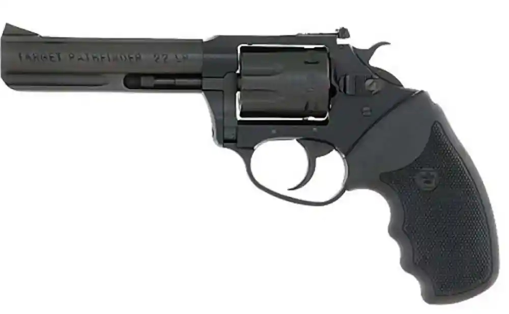 Charter Arms Pathfinder Target Lite .22LR Revolver 8Rd 4.20" Barrel Blade Front Sight Adjustable Rear Sight Rubber Grip DA/SA Black 12242