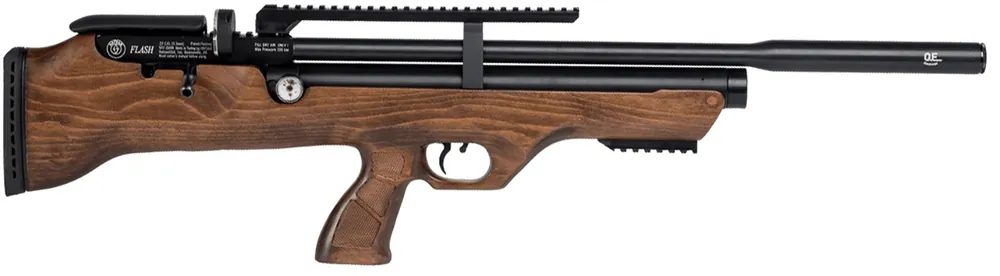 Hatsan USA FlashPup QE Air Rifle 25 Cal Hardwood HGFLASHPUP25