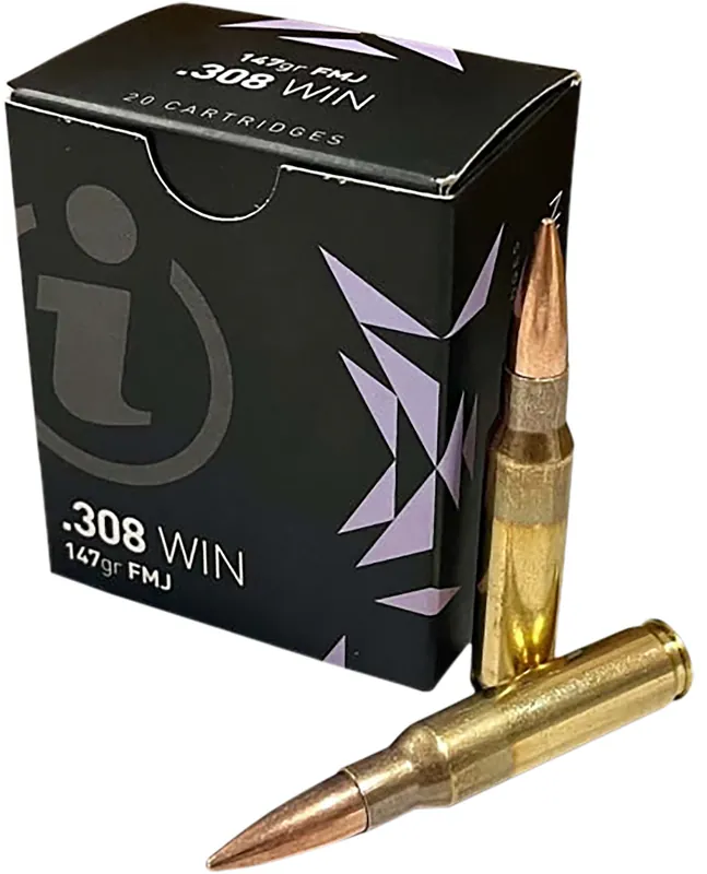Ammo Inc Igman 308 Winchester Ammo 147gr Full Metal Jacket 20 Rounds IGMAN30820