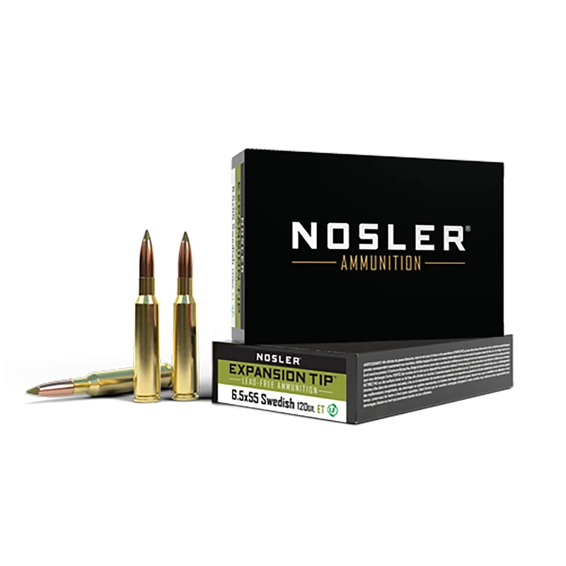 Nosler 6.5x55 Swedish Ammo 120 Grain 20 Rounds 40015