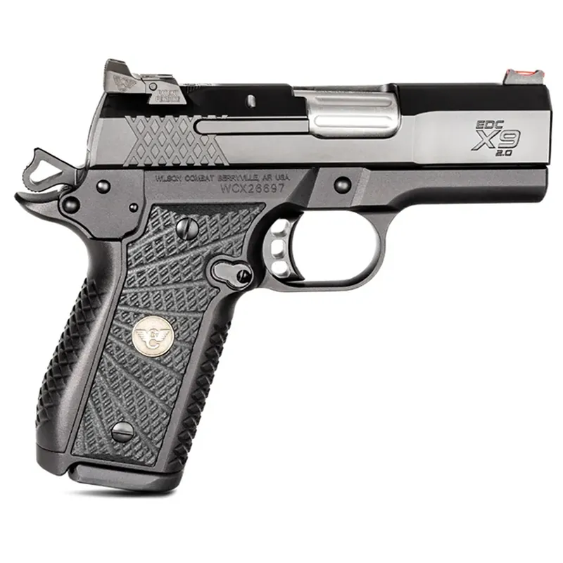 Wilson Combat EDC X9 2.0 9mm Luger Pistol 15+1 4" Barrel Stainless Slide Aluminum Frame Adjustable Rear Sight Thumb Safety 2EDCXCP9A