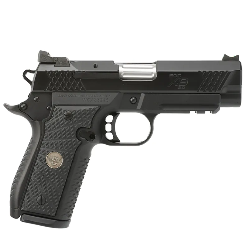 Wilson Combat EDC XP 2.0 Semiauto 9mm Luger Pistol 15+1 4" Barrel Optic Ready Slide Aluminum Frame Picatinny Thumb Safety Black 2EDCXCPR9