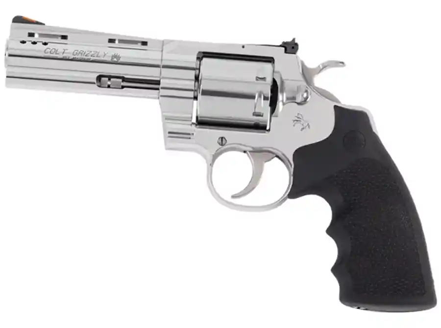 Colt Grizzly .357Mag Revolver 4.25" 6Rd Stainless Steel Red Ramp Front/Adj Rear Sight Overmolded Grips DA/SA Grizzlysp4rts