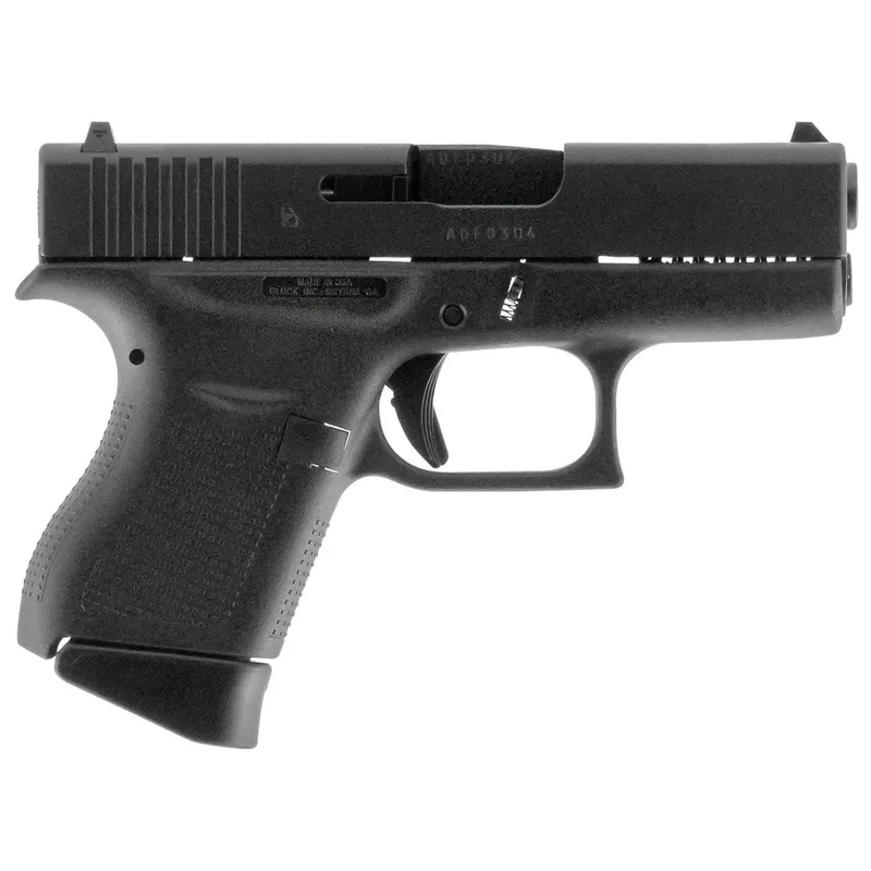 Glock 43 Subcompact 9mm Pistol 3.39" 6+1 Black