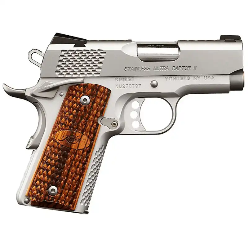 Kimber Stainless Ultra Raptor II Pistol Satin Silver 45 ACP 3"